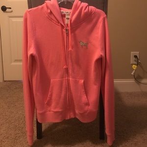 Victoria's secret pink zip up jacket
