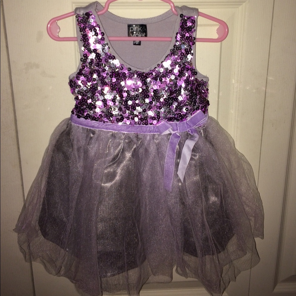 Pink & Violet formal dress