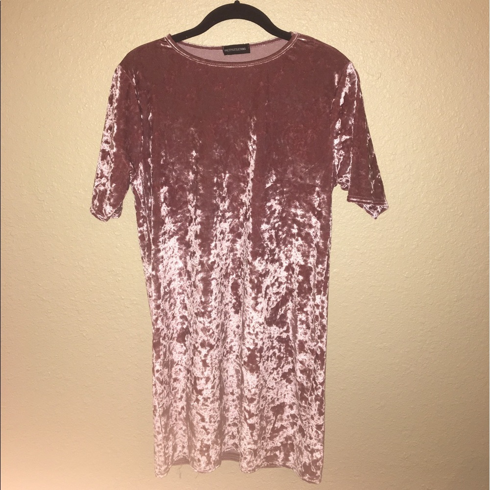 Crushed velvet tshirt dress💖💖💖