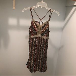 Aztec strappy dress