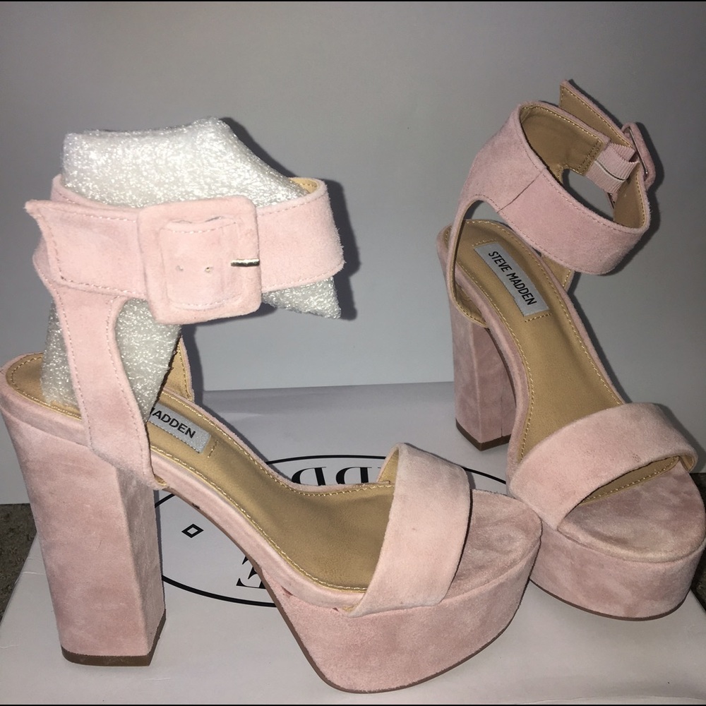 Light Pink Steve Madden Joanie Heels