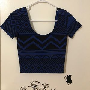 PINK Victoria Secret Tribal Print Croptop