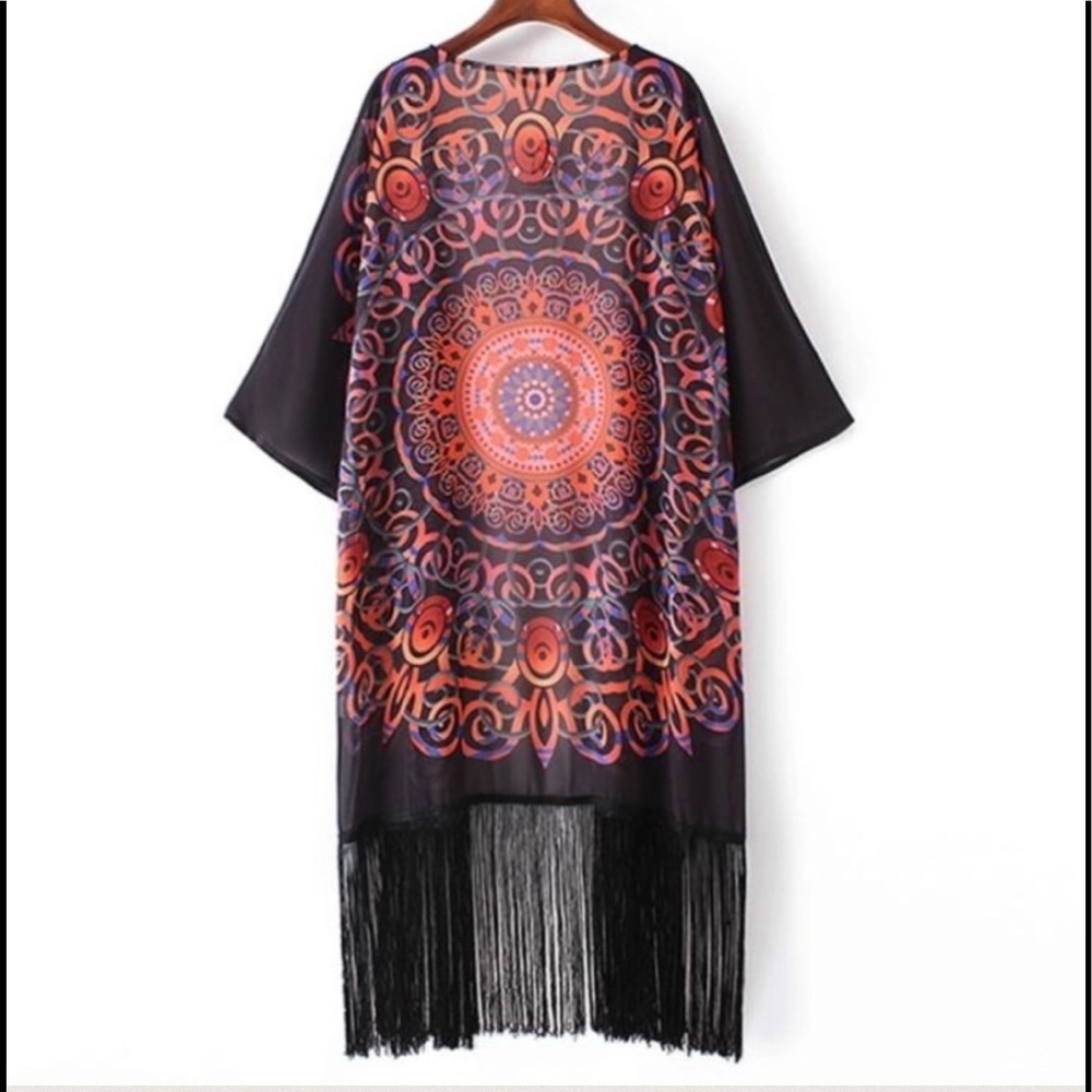 HOST PICK! Kimono Summer Boho Beach Bikini Coverup - Picture 2 of 6