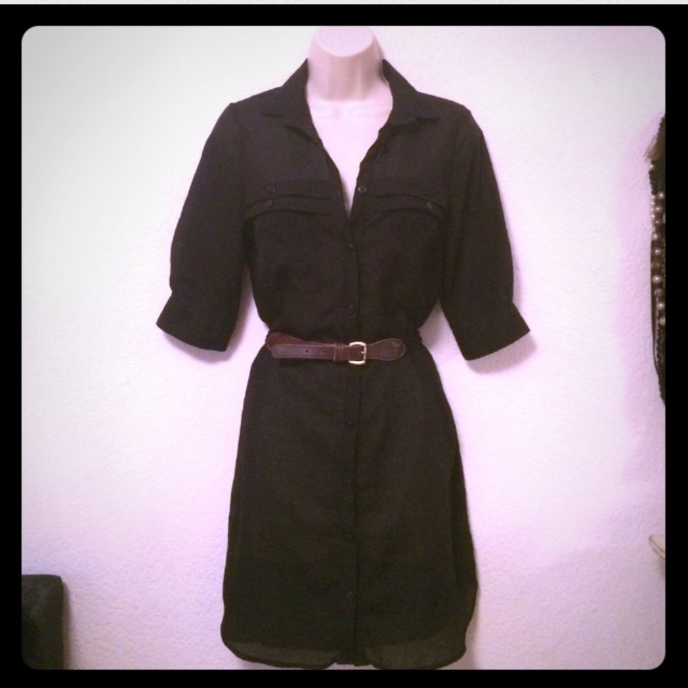 Contemporary LA designer shirt dress.