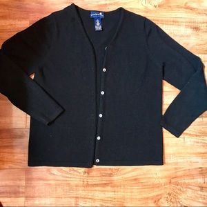 Charter Club Black Cardigan (DONATED)