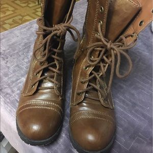 Brown Combat Boots