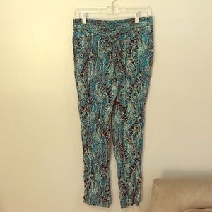 Floral draw strong pants from Talbots