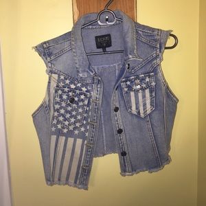 America themed rustic vest