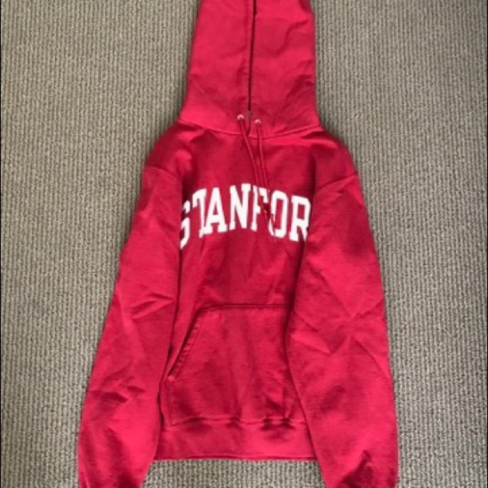 Red, fleece champion Stanford hoodie