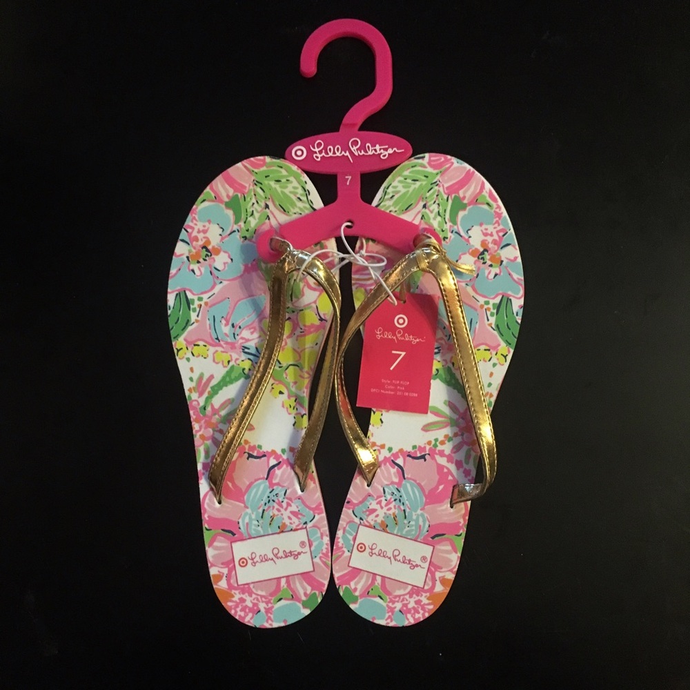 Lily Pulitzer flip flops