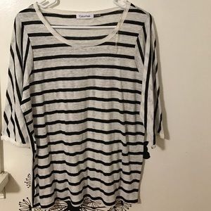 Calvin Klein Striped Top NWOT