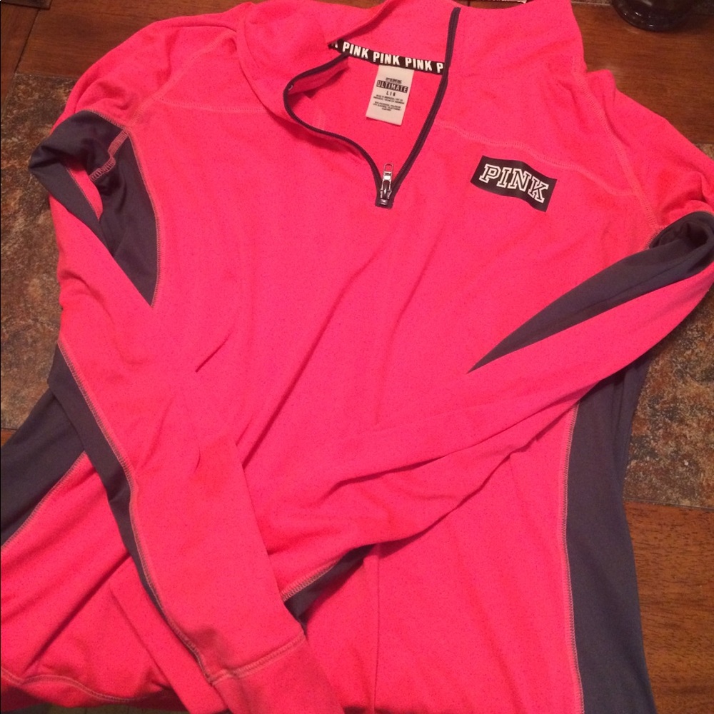 Victorious secret pink half zip pull over