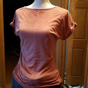 Short sleeve top/Tunic. Sz XS, salmon