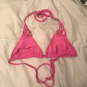 Hot pink bikini top