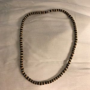 Wooden bead necklace