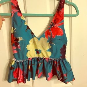 Kortni Jeane Peplum Floral Top