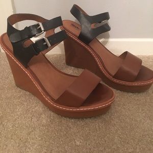 Black and Brown Wedges
