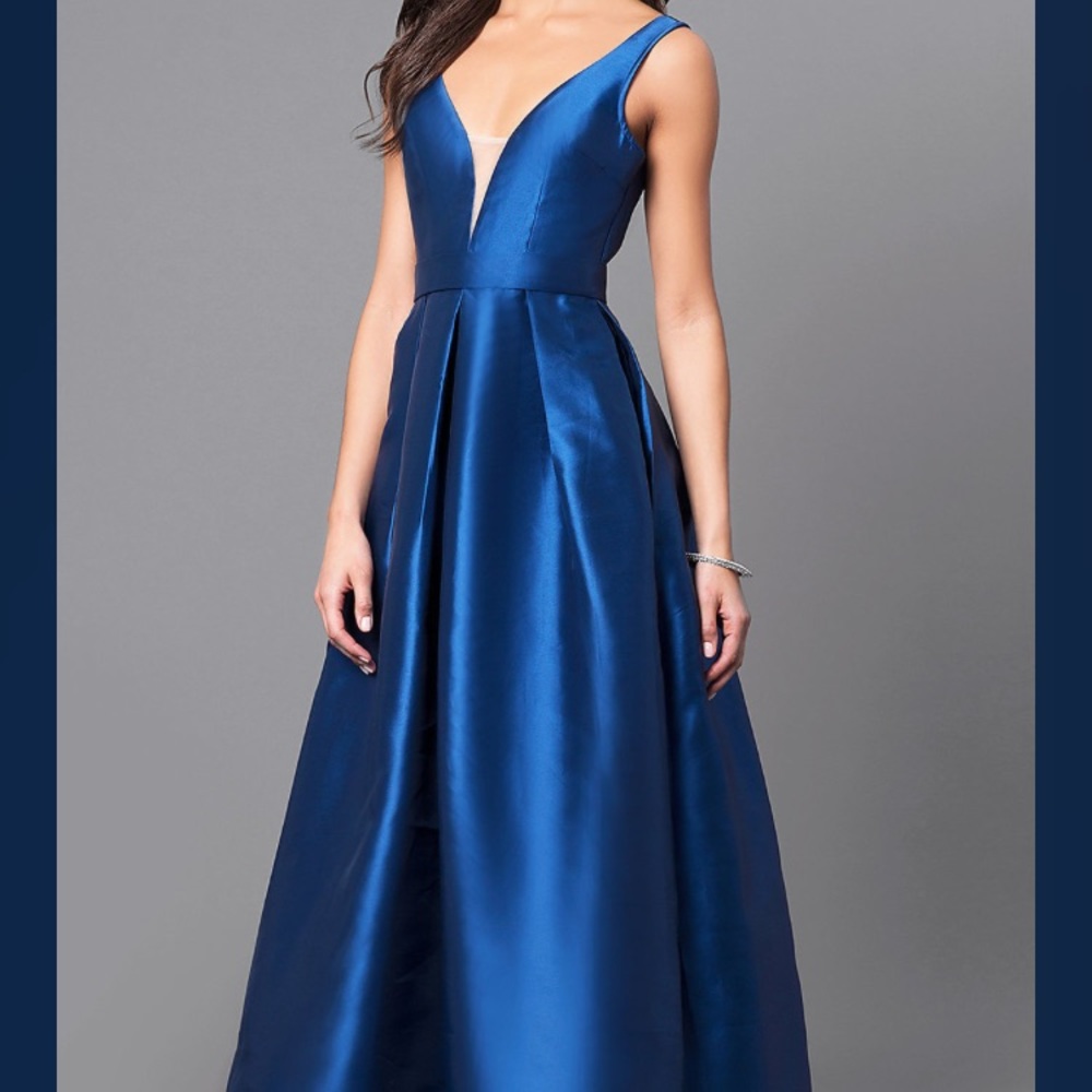 Royal blue gown!
