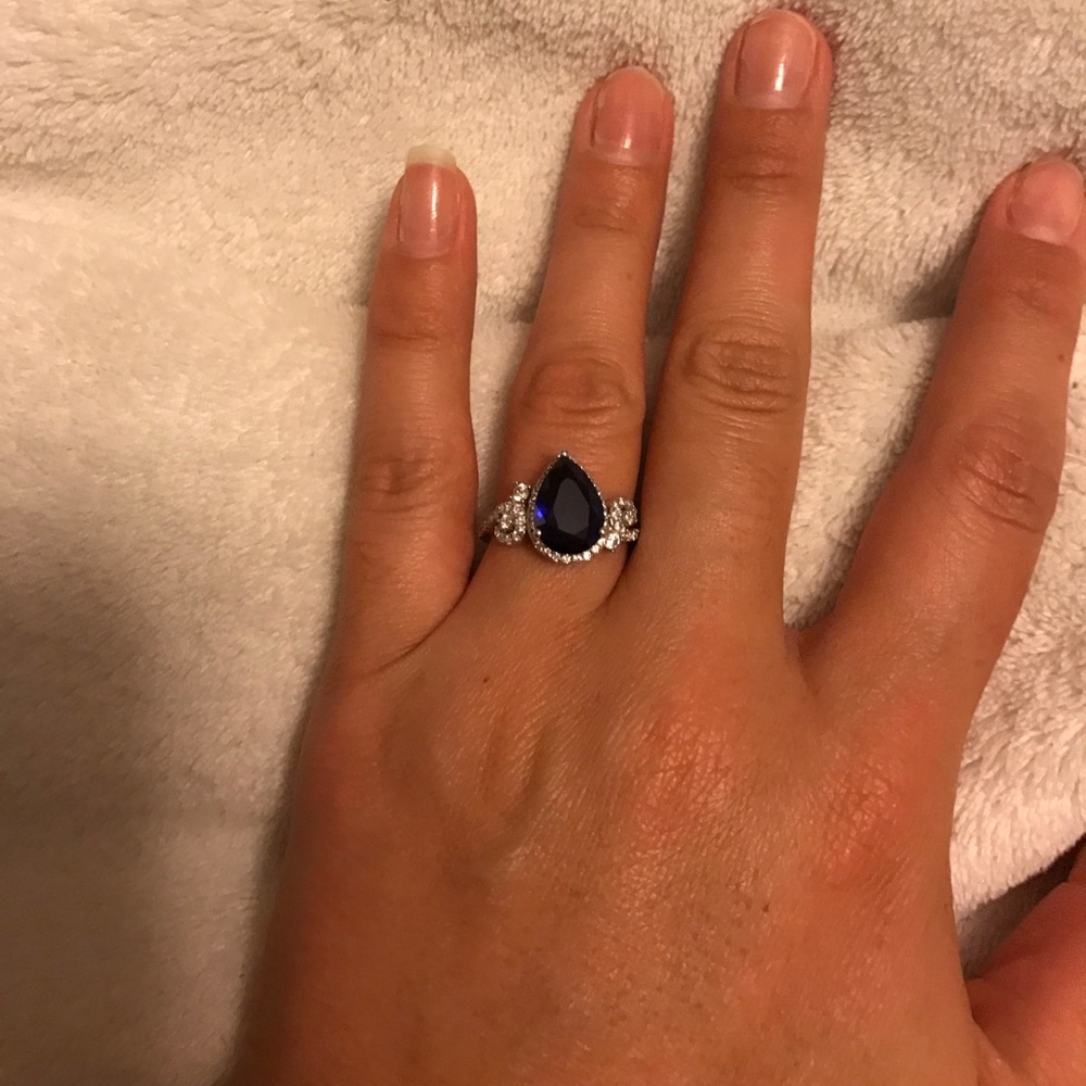 Sterling silver Sapphire ring