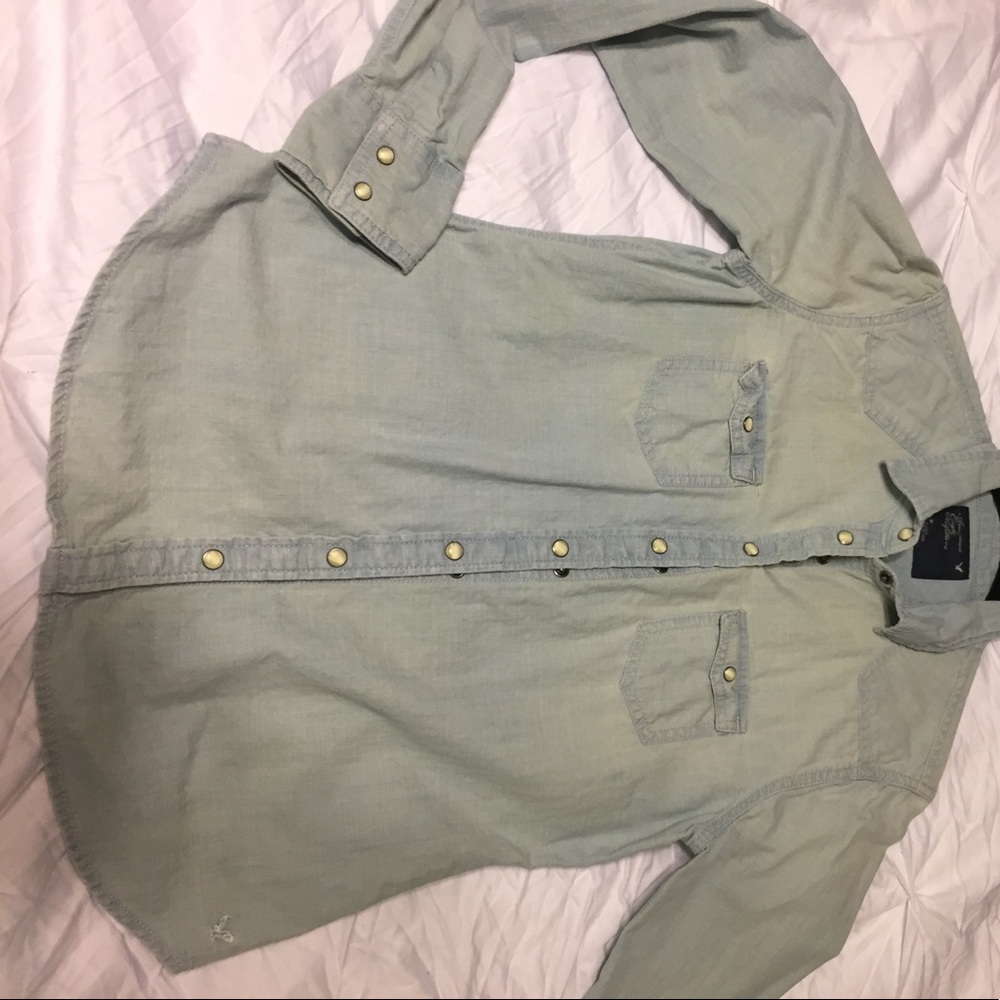 Jean shirt button up