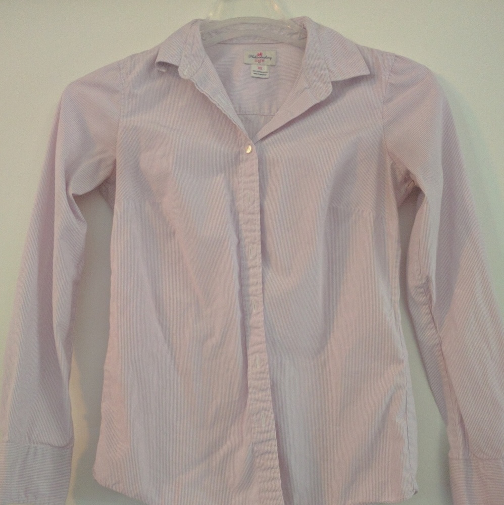 J. Crew Purple Striped Shirt
