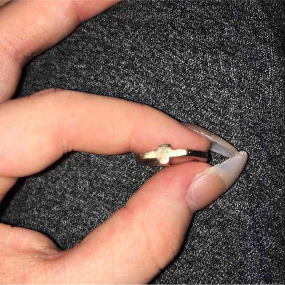 cute cross ring