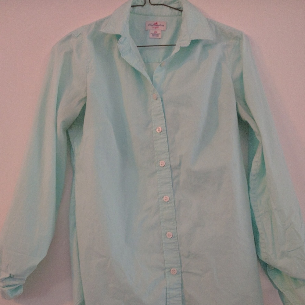 Teal J. Crew Ladies Button Down