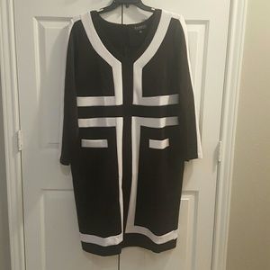 Black and white scuba dress