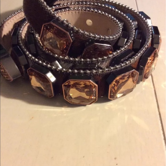 BB SIMON COWHAIR BELT main image 5