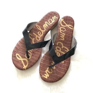 SUMMER CLEARANCE!! Sam Edelman black patent sandal