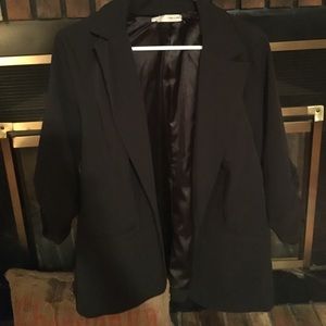 Blazer rouched 3/4 sleeve