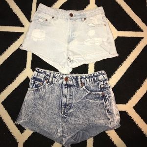 2 pairs of Charlotte Russe "Refuge" Shorts