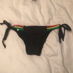 Volcom Rasta cheeky adjustable bikini bottoms