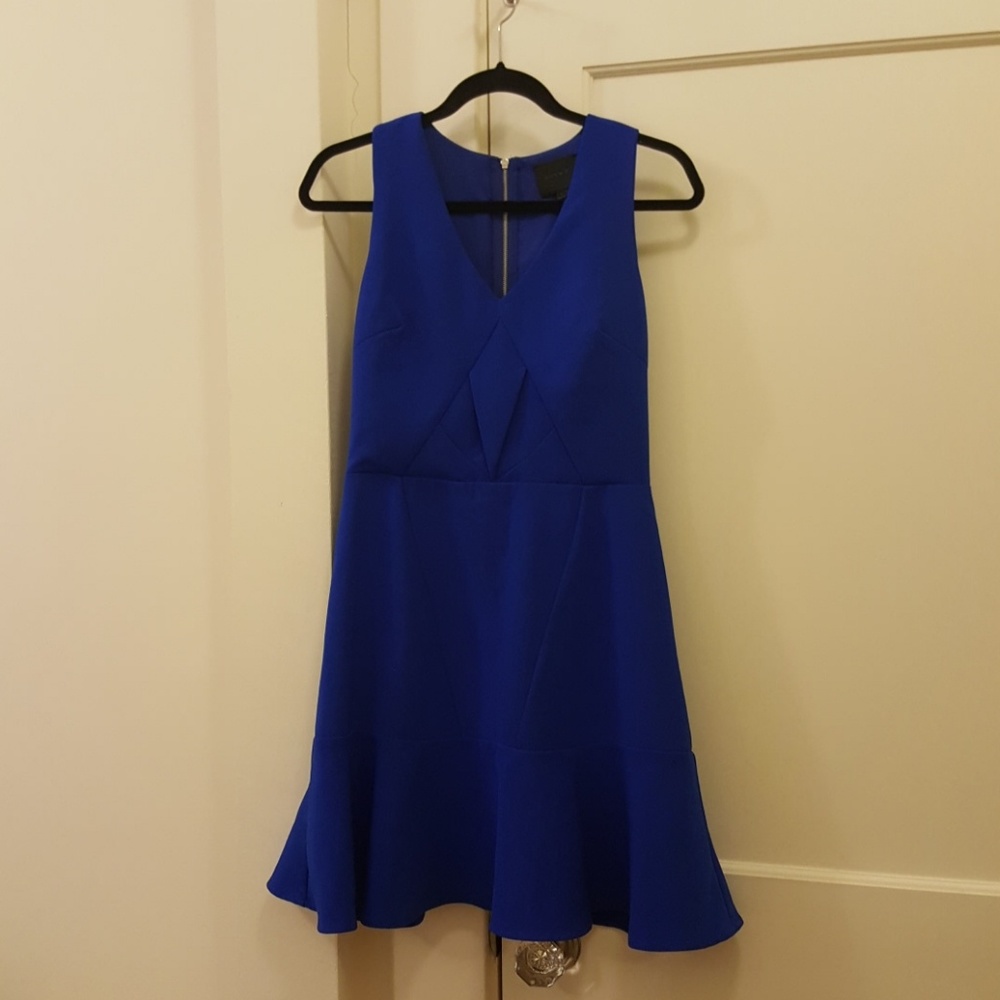 Blue Flared Dress Size Small