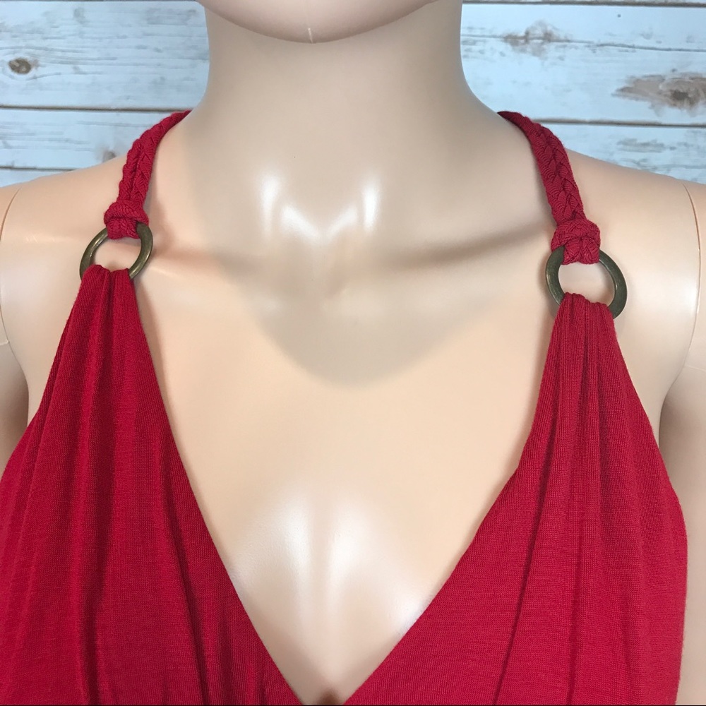 Red Soul Revival Tank Top with Black Details - Picture 3 of 7