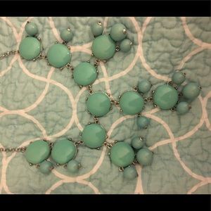 Large mint green bubble necklace