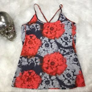 Rose floral print Nike dri fit workout tank