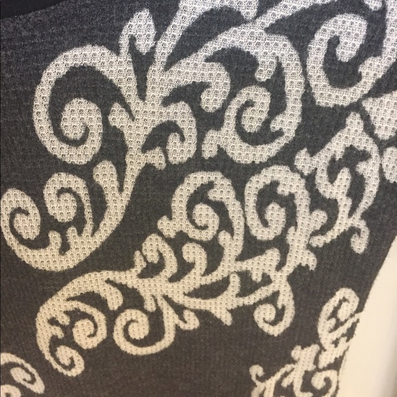 Free People Floral Scroll Design Thermal Top - Picture 2 of 4