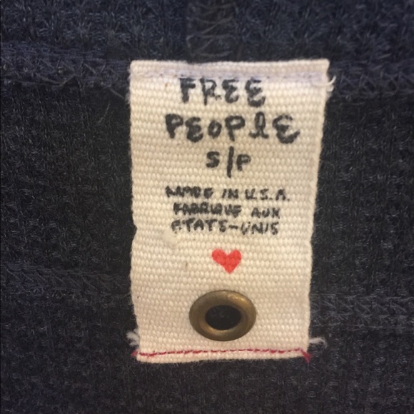 Free People Floral Scroll Design Thermal Top - Picture 3 of 4