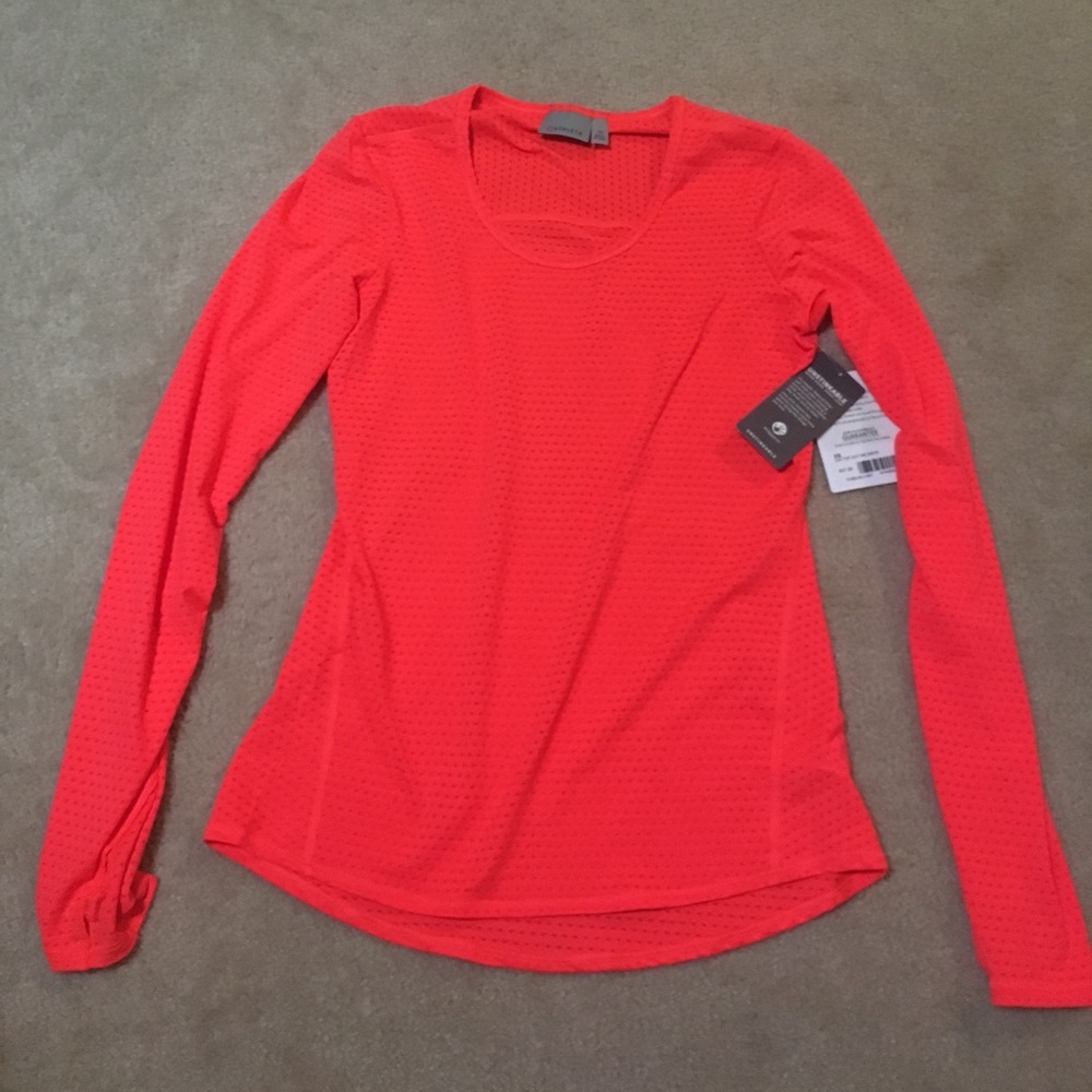 NWT Athleta Chi Top Dot Mesh