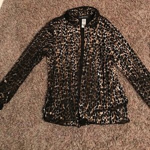 Cheetah print button up (vintage)
