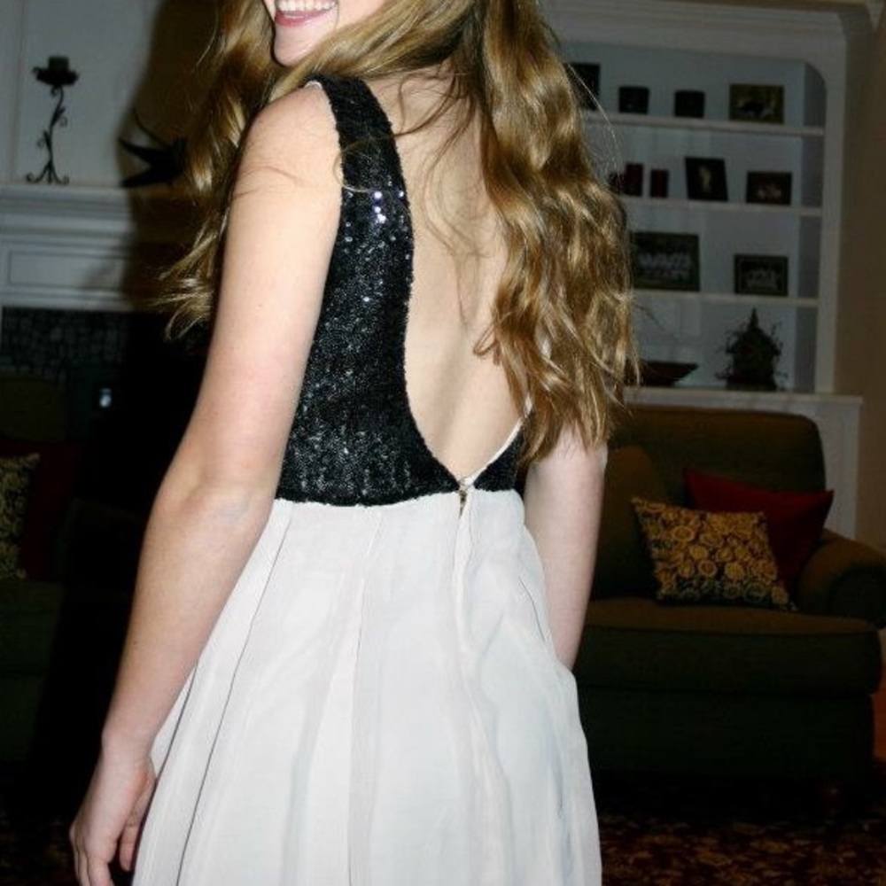 Open back dress