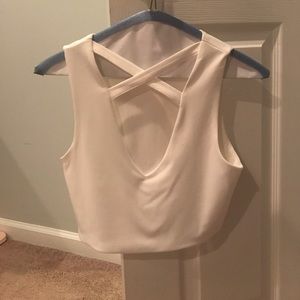 Cross front crop top