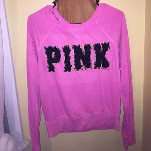 PINK crew neck sweatshirt