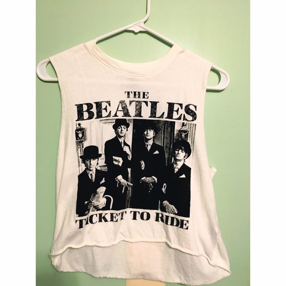 Forever21 Beatles crop top Small - Picture 2 of 6