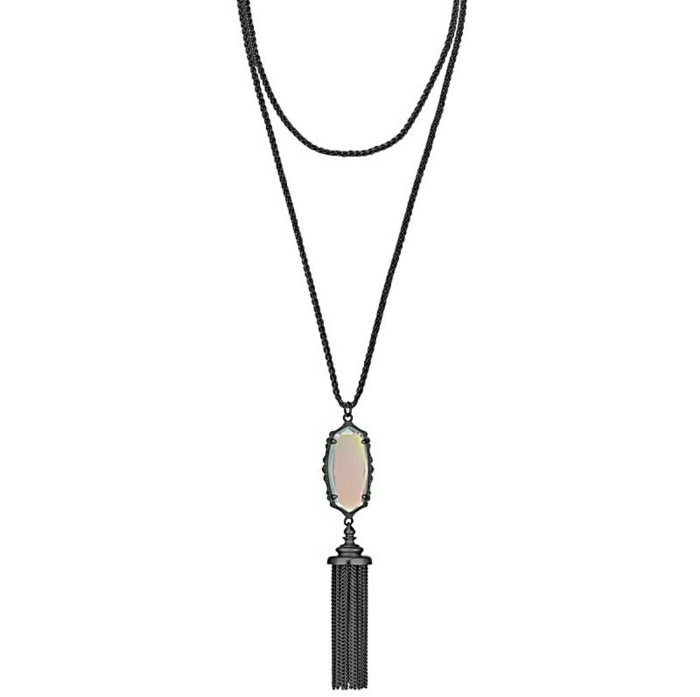 Kendra Scott Gunmetal Everly Necklace