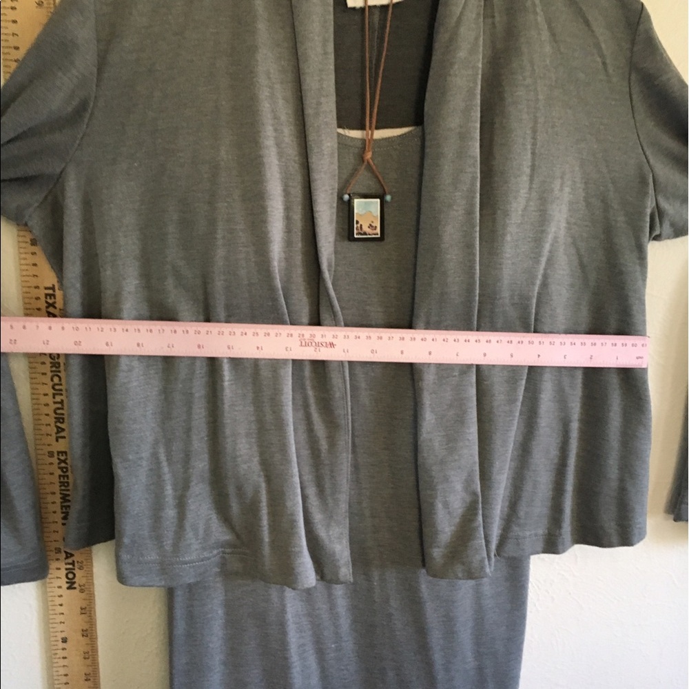 SET long sleeveless tank dress jacket cotton soft