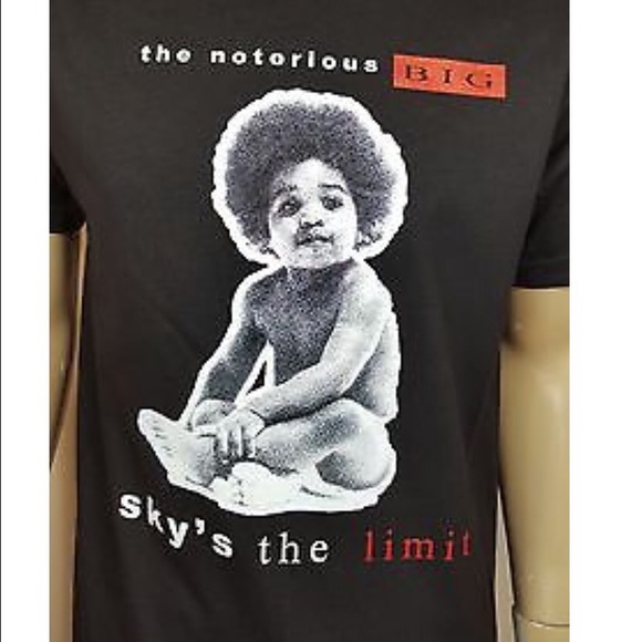Men The Sky's The Limit / BIG Biggy smalls T-Shirt - Picture 2 of 4