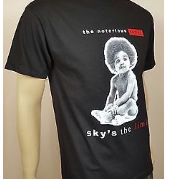 Men The Sky's The Limit / BIG Biggy smalls T-Shirt - Picture 3 of 4