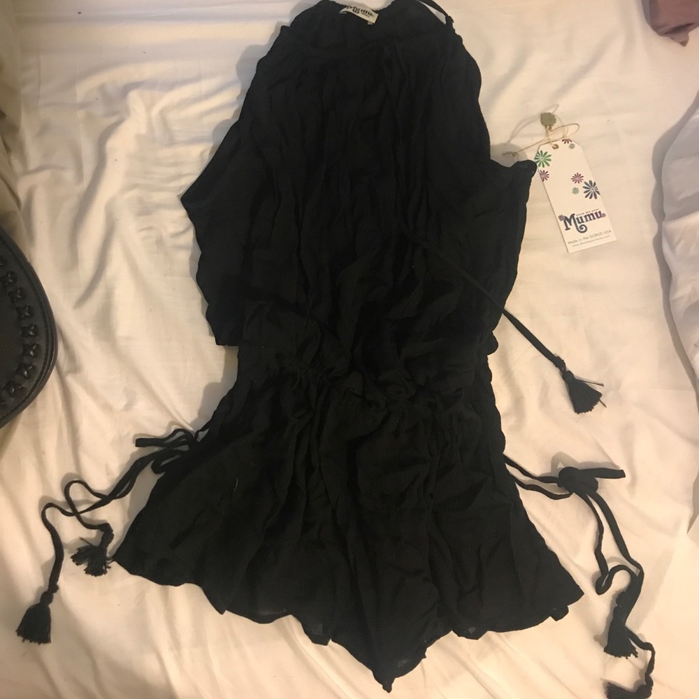 NWT mumu lasso mini dress in  black - Picture 3 of 4